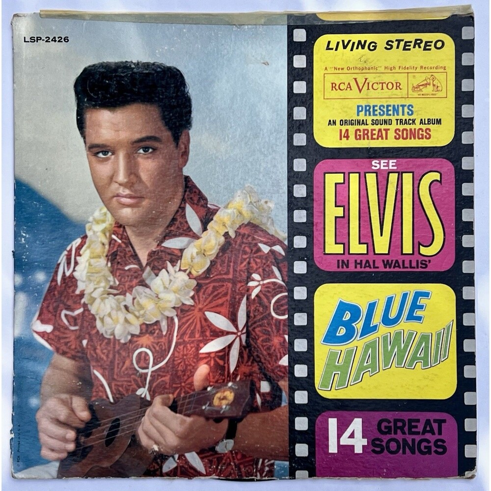Elvis Presley Blue Hawaii LP RCA Victor LSP-2426 Stereo Vinyl Record